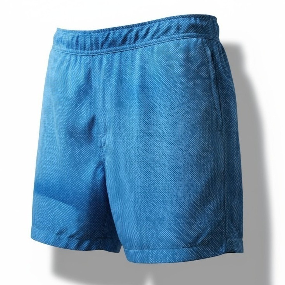 Mack Weldon Mens Athletic Shorts Large Blue Lined Performance Train Gym Stretch